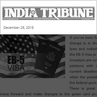 India Tribune news cover image December 28, 2018.
