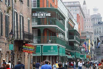 EB-5 Regional Center in Louisiana. Photo of downtown street in New Orleans, Louisiana.