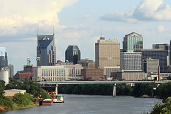 EB-5 Regional Center in Tennessee. Photo of downton Nashville, Tennessee.